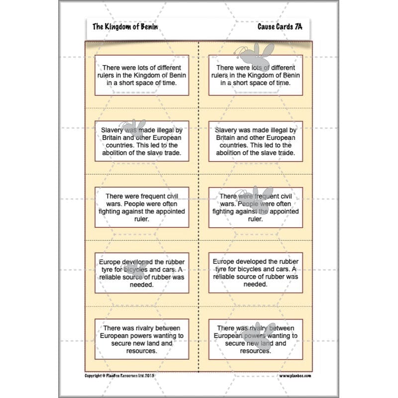 PlanBee The Kingdom of Benin KS2 History Lesson Pack by PlanBee