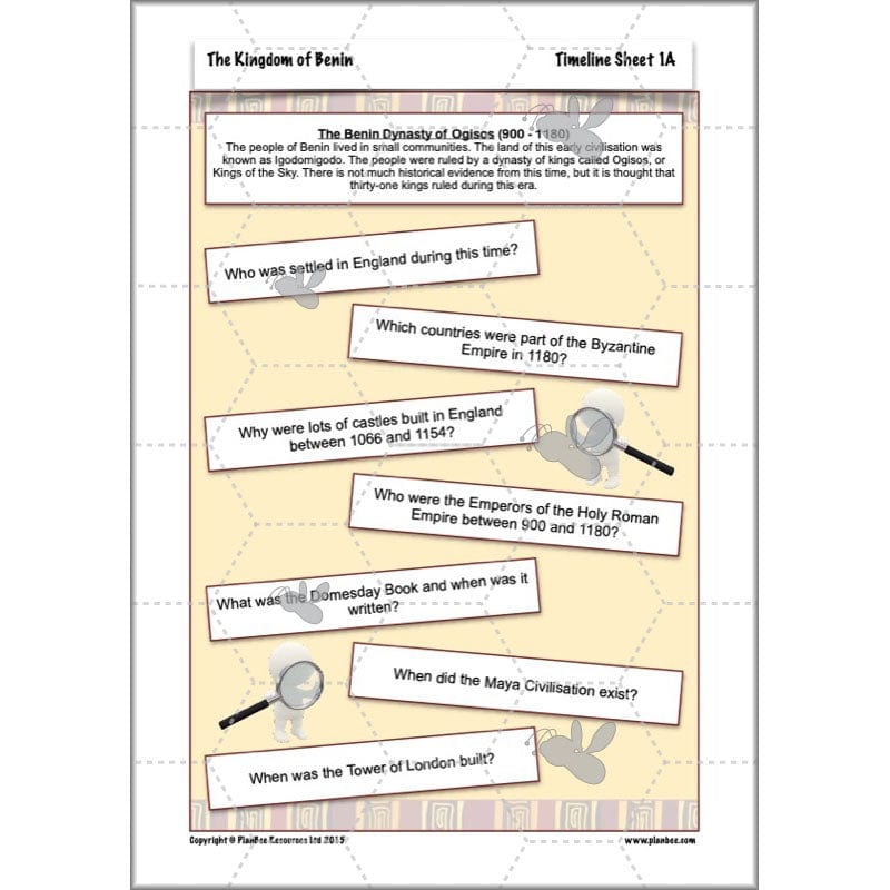 PlanBee The Kingdom of Benin KS2 History Lesson Pack by PlanBee