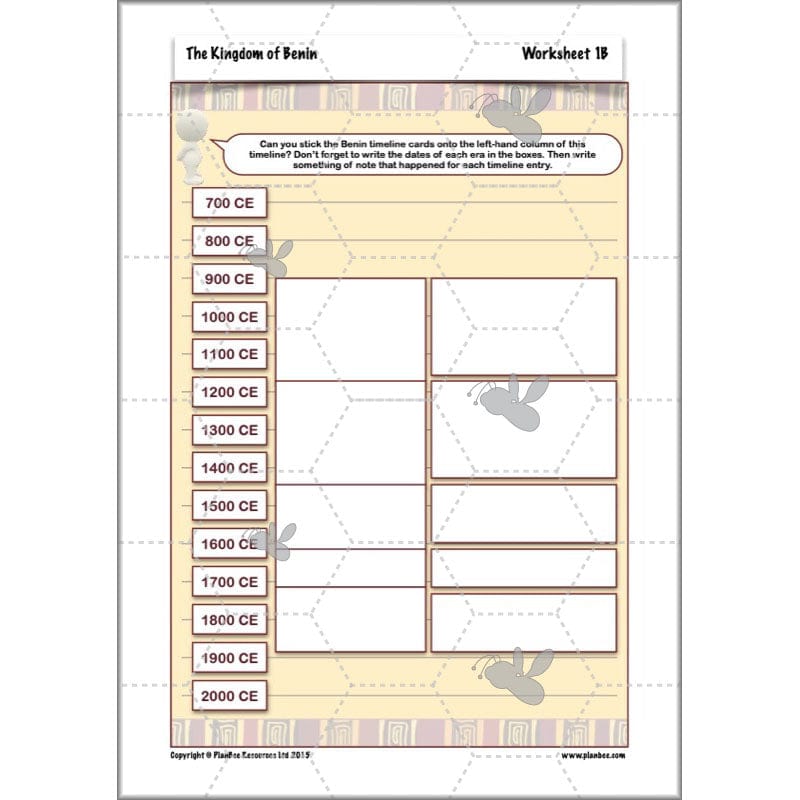 PlanBee The Kingdom of Benin KS2 History Lesson Pack by PlanBee