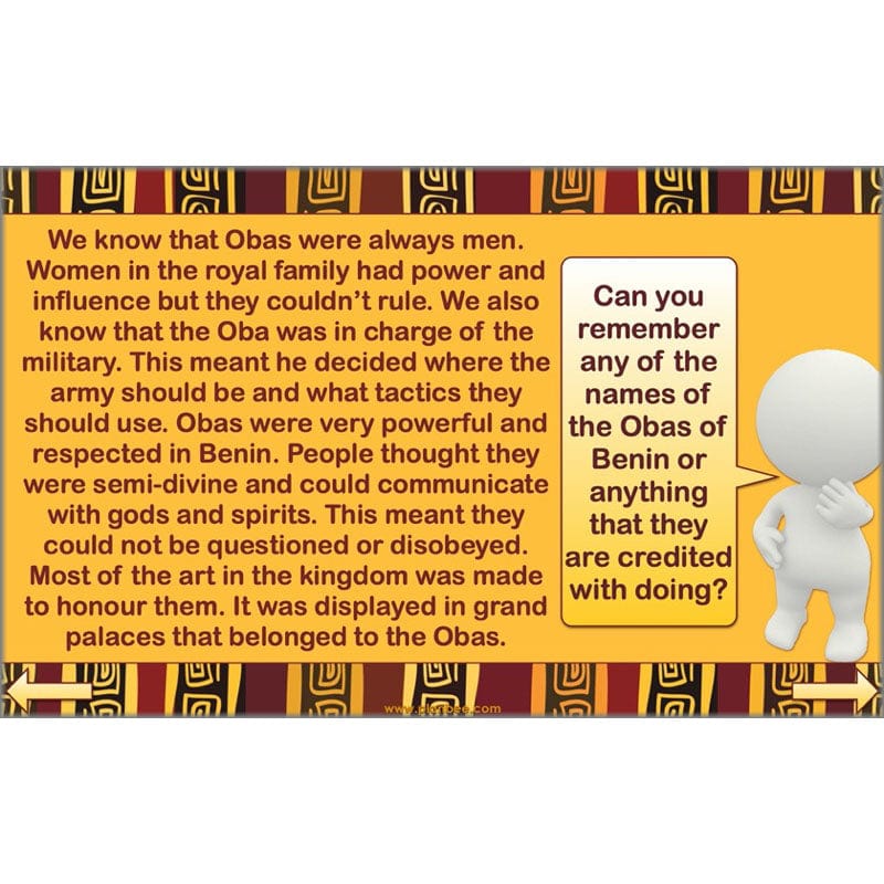 PlanBee The Kingdom of Benin KS2 History Lesson Pack by PlanBee