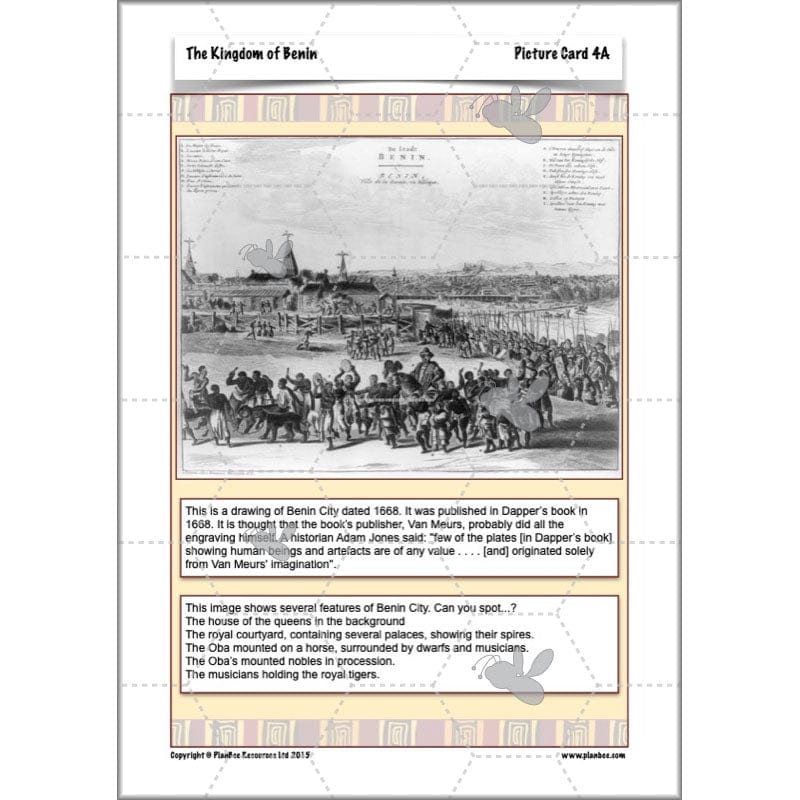 PlanBee The Kingdom of Benin KS2 History Lesson Pack by PlanBee