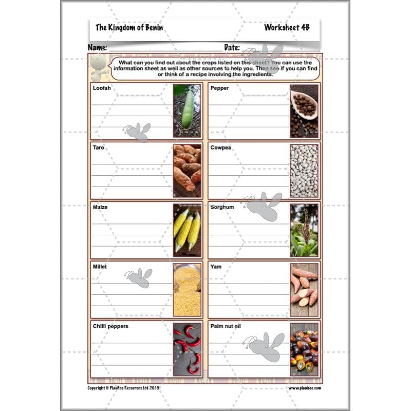PlanBee The Kingdom of Benin KS2 History Lesson Pack by PlanBee