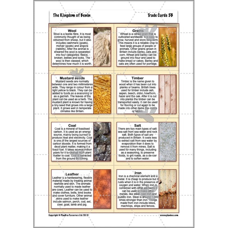 PlanBee The Kingdom of Benin KS2 History Lesson Pack by PlanBee