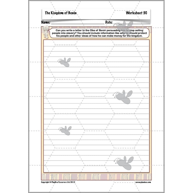 PlanBee The Kingdom of Benin KS2 History Lesson Pack by PlanBee