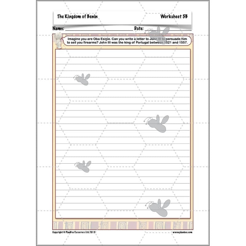 PlanBee The Kingdom of Benin KS2 History Lesson Pack by PlanBee
