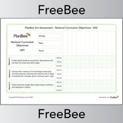 PlanBee Free KS2 Art Assessment Grid | Primary