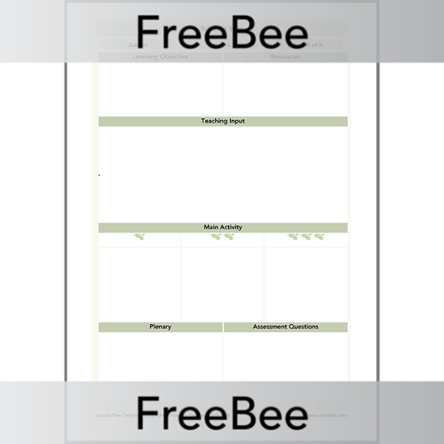 Learning Objectives Template