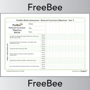 PlanBee Free Year 3 Maths Objectives Assessment Grid by PlanBee
