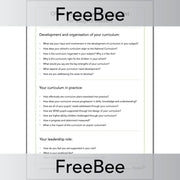 PlanBee FREE Ofsted Deep Dive Question List by PlanBee