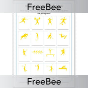 PlanBee FREE Olympic Sports Pictogram Puzzle by PlanBee