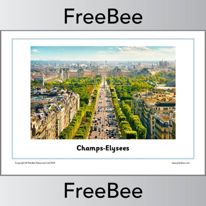 PlanBee FREE Paris Landmarks Photo Pack