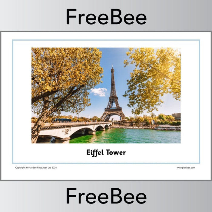 PlanBee FREE Paris Landmarks Photo Pack