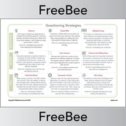PlanBee FREE Questioning Strategies Guide by PlanBee
