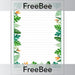 PlanBee Rainforest Writing Frame | PlanBee FreeBees