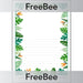 PlanBee Rainforest Writing Frame | PlanBee FreeBees