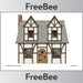 PlanBee FREE Tudor House Outline by PlanBee