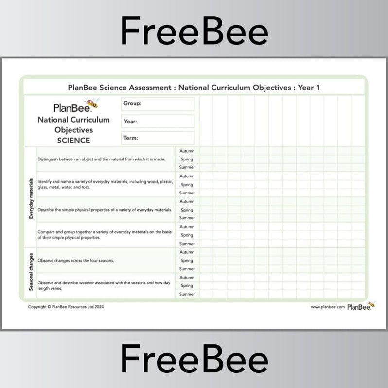 Free Science KS1 Primary Teaching Resources — PlanBee