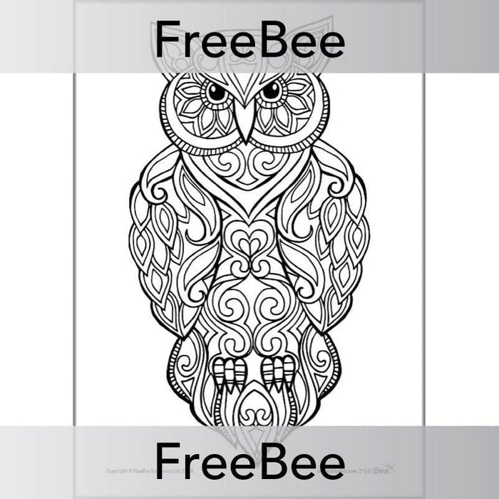 PlanBee FREE Animals Mindfulness Colouring Sheets by PlanBee