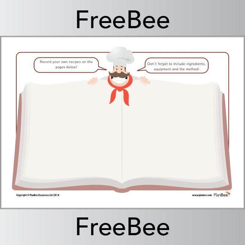 PlanBee Free Blank Recipe Book Sheet by PlanBee