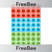 PlanBee Place Value Counters Downloadable Printable Cards by PlanBee