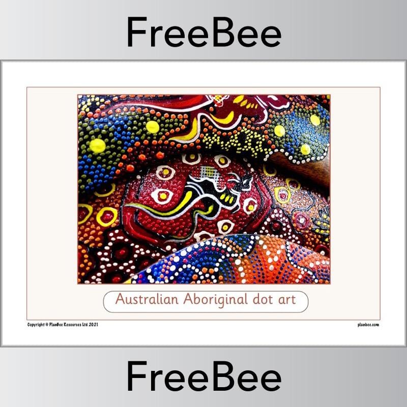 Free Australian Aboriginal Art Picture Cards by PlanBee