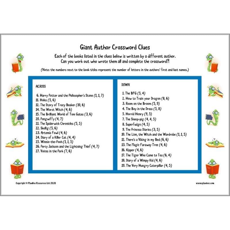 PlanBee Upper KS2 English Home Learning Activities for Year 5 & Year 6