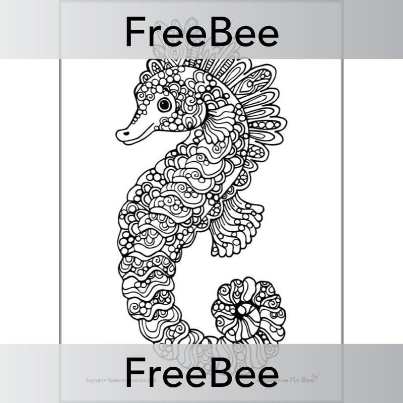 PlanBee FREE Animals Mindfulness Colouring Sheets by PlanBee