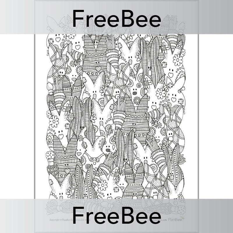 PlanBee Free Easter Colouring Pages | Easter Templates by PlanBee