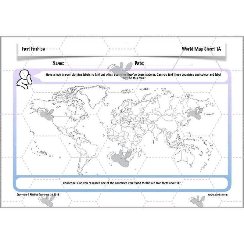 PlanBee Fast Fashion Fairtrade KS2 ESR Lessons by PlanBee