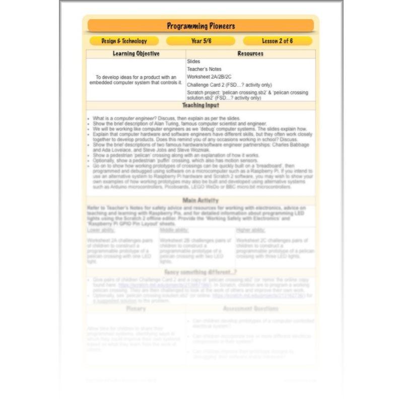 PlanBee Programming Pioneers Coding KS2 DT by PlanBee