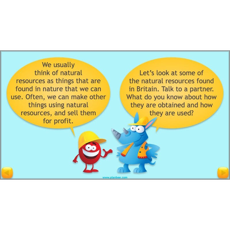 PlanBee UK Natural Resources – KS2 Geography lessons and activities