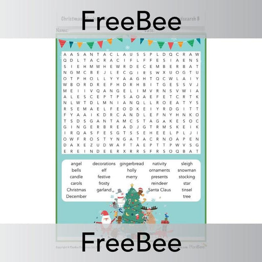 Free Christmas word searches for KS1/KS2 children | PlanBee