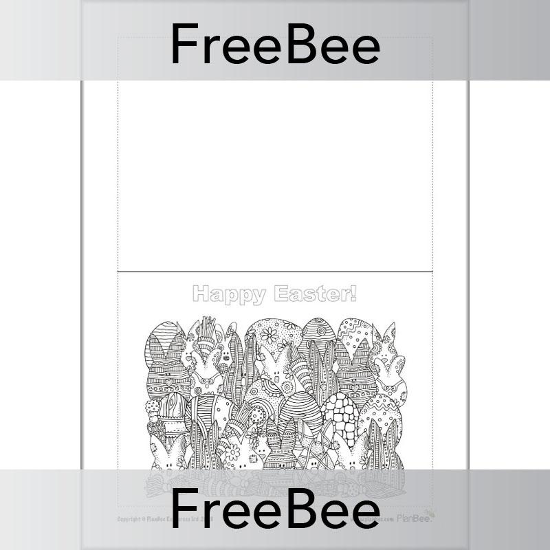 PlanBee Free Easter Colouring Pages | Easter Templates by PlanBee
