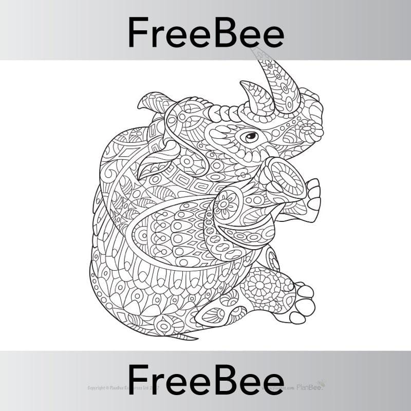 PlanBee Indian Animals Colouring Sheet | Free teaching resources | PlanBee