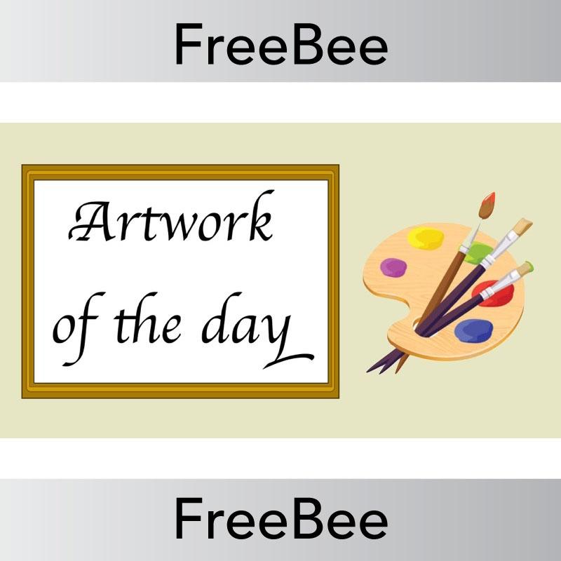 PlanBee Free Artwork of the Day Discussion Slides by PlanBee
