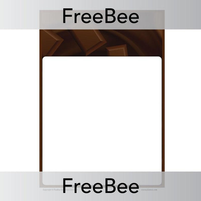 Free Chocolate Page Border and Writing Frame by PlanBee