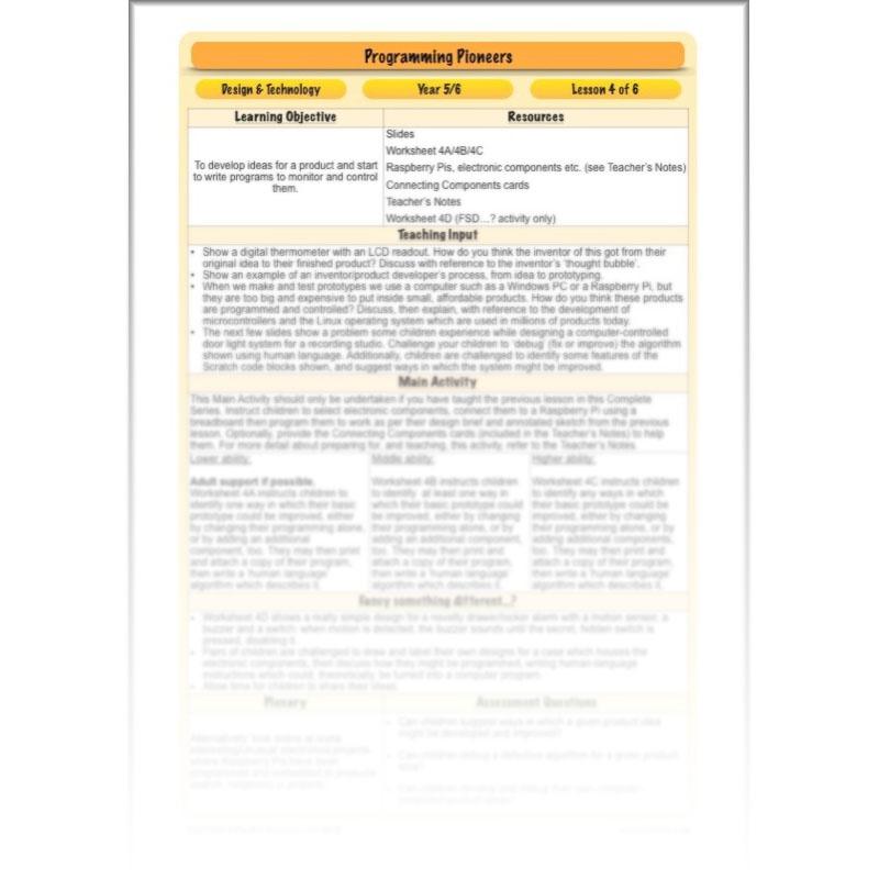 PlanBee Programming Pioneers Coding KS2 DT by PlanBee