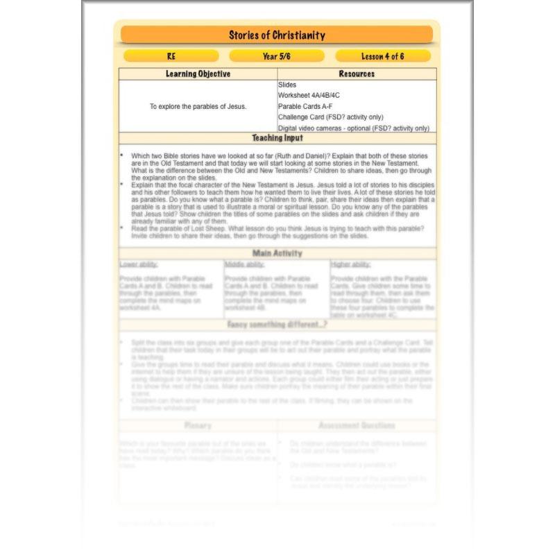 PlanBee Stories of Christianity - Religious Education Lessons | KS2 RE