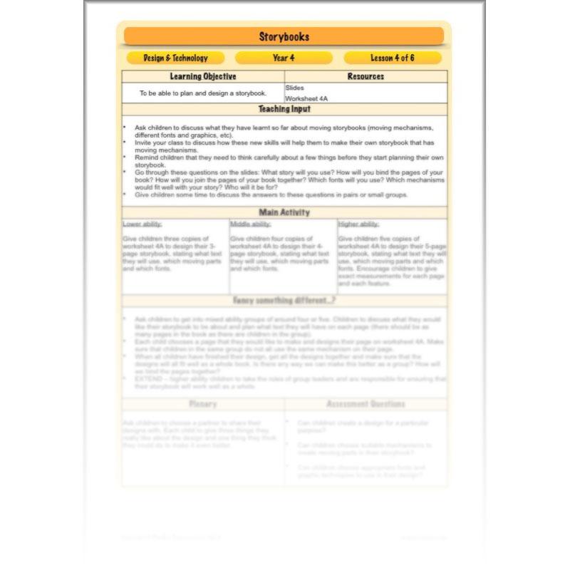 PlanBee Storybooks - Moving Mechanisms: KS2 DT Primary Resources | PlanBee