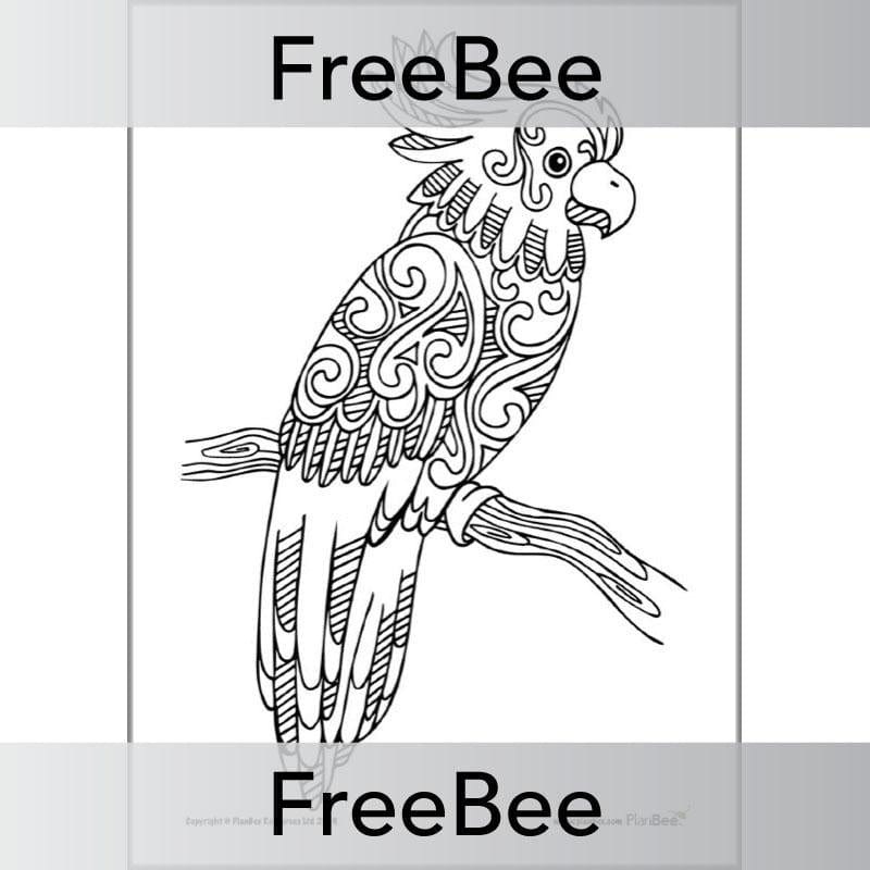 PlanBee FREE Animals Mindfulness Colouring Sheets by PlanBee