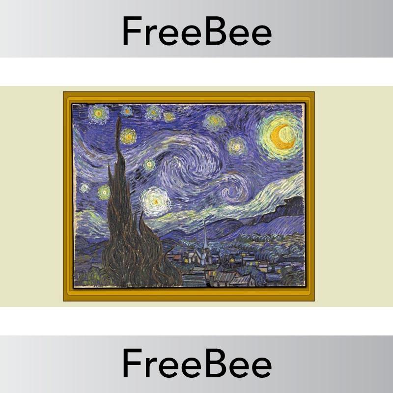 PlanBee Free Artwork of the Day Discussion Slides by PlanBee