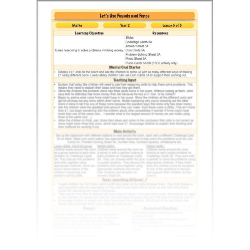 PlanBee Let's Use Pounds and Pence - KS1 Year 2 Maths - Measurement