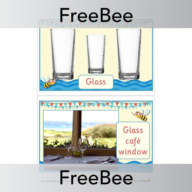 PlanBee FREE Seaside Materials Display  | PlanBee FreeBees