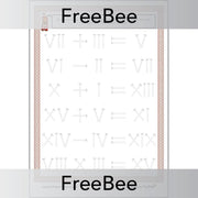 Free Roman Numerals Equations | PlanBee Printables