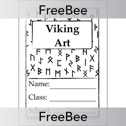 Free Viking Art Sketch Book Cover by PlanBee