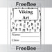 Free Viking Art Sketch Book Cover by PlanBee