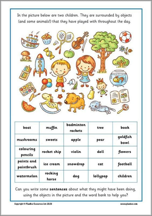 PlanBee KS1 English Home Learning Activities for Year 1 & Year 2