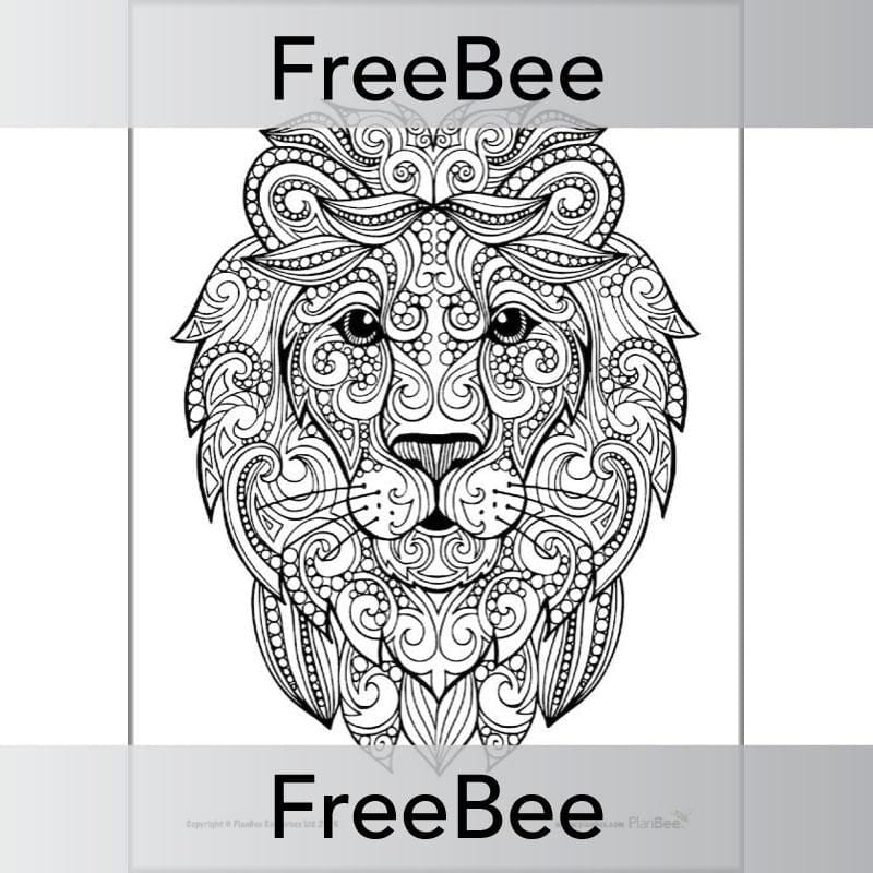 PlanBee FREE Animals Mindfulness Colouring Sheets by PlanBee