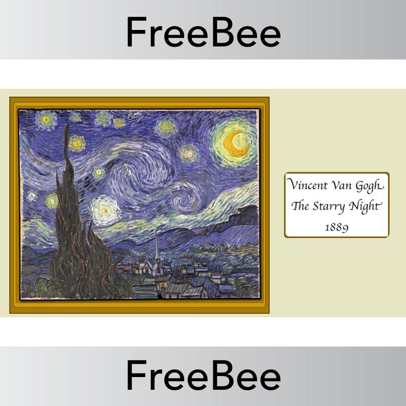PlanBee Free Artwork of the Day Discussion Slides by PlanBee