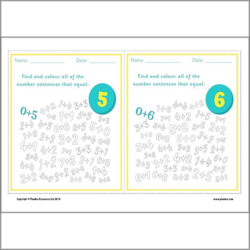 PlanBee KS1 Maths Home Learning Activites for Year 1 & Year 2